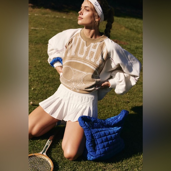 NWT FP Movement Double Header Graphic Crew in Dried Fern - Picture 5 of 6